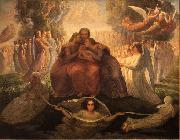 Louis Janmot Divine generation oil painting on canvas